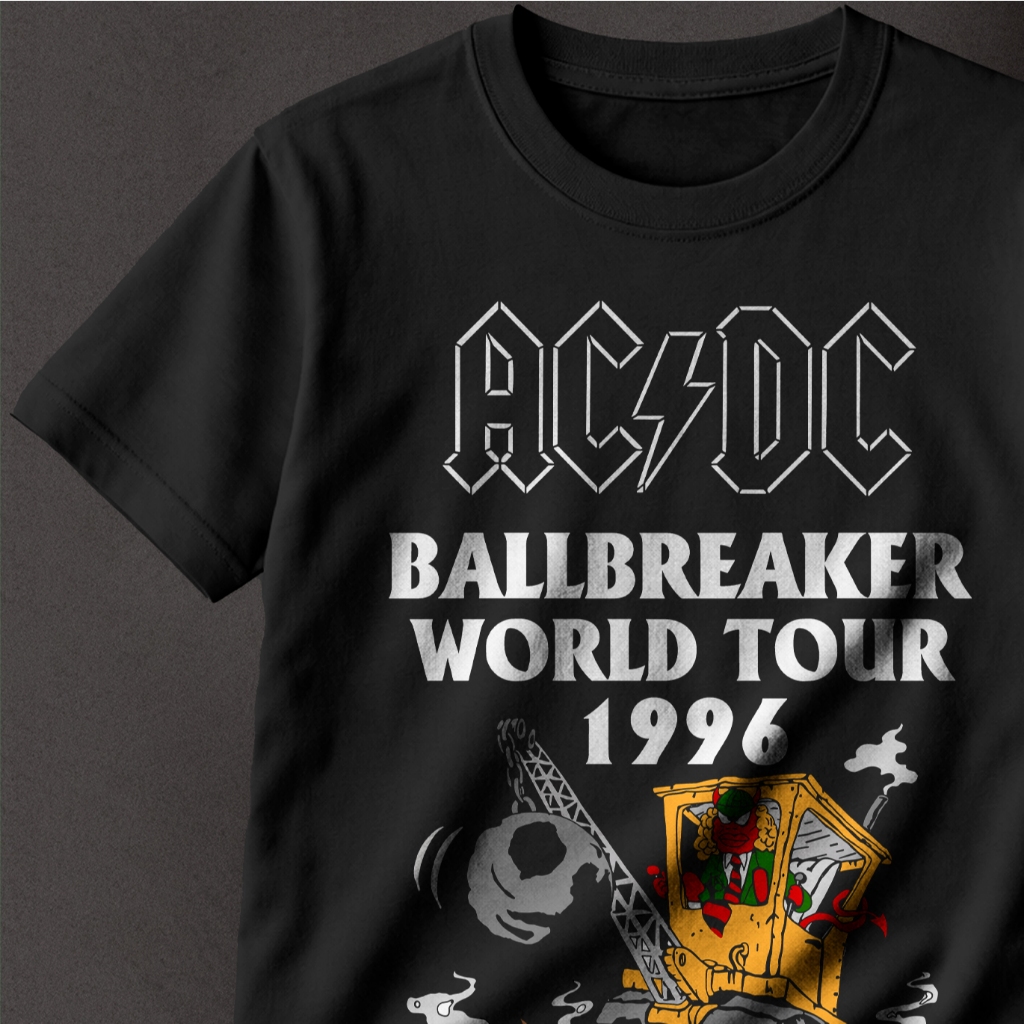 camiseta preta do AC/DC Ballbreaker World Tour 1996. 141 | Shopee