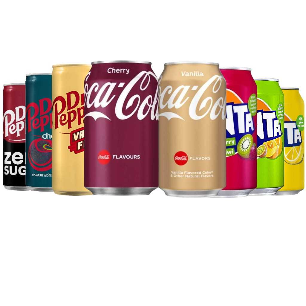 Refrigerantes Importados Diversos Sabores Coca Cola Fanta Dr Pepper Colecionáveis