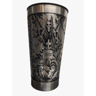 Copo Térmico Inox Preto Banda Avenged Sevenfold 473ML Gravado a Laser Personalizado Com Tampa