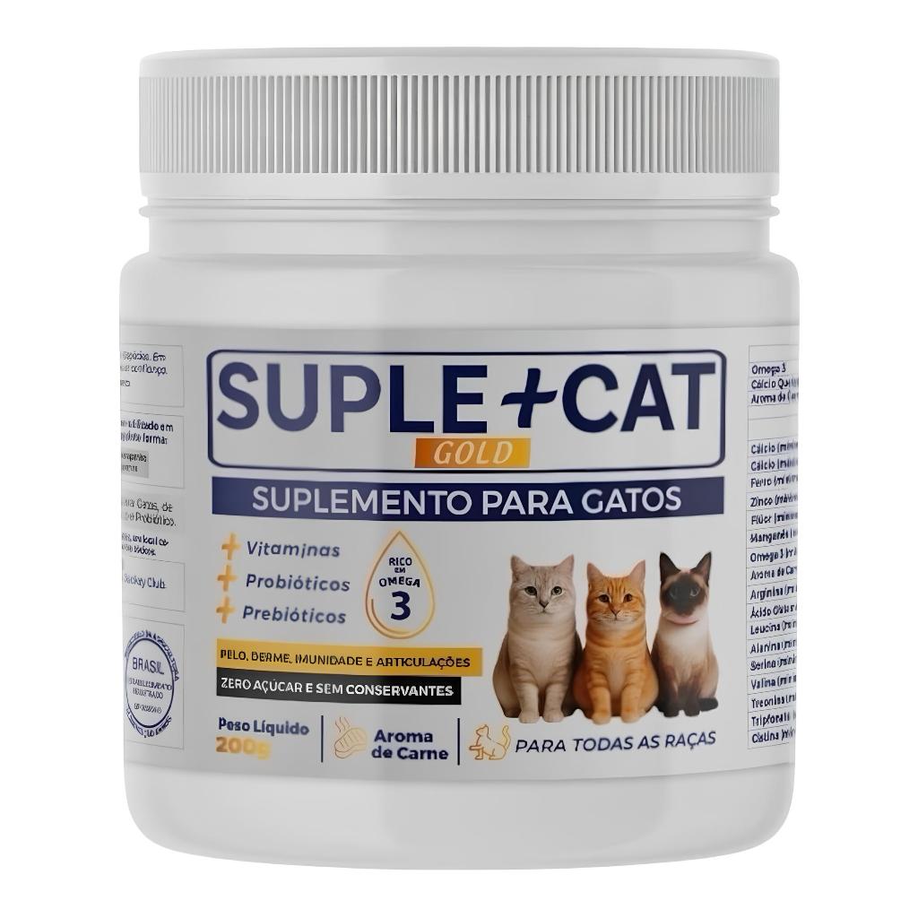 Suplemento para Gato - Reduz Queda de Pelo Ômega-3 + Probiótico Saúde ...