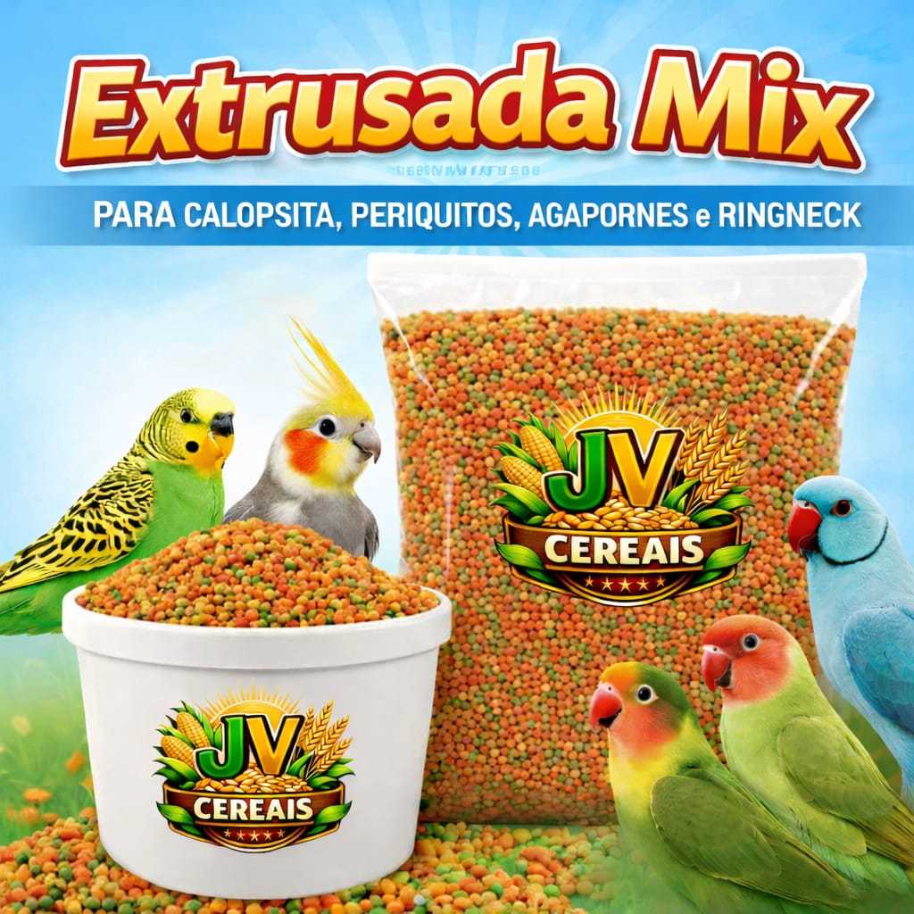 Ração Extrusada Premium 2kg para Calopsita e Ring Neck | Shopee Brasil