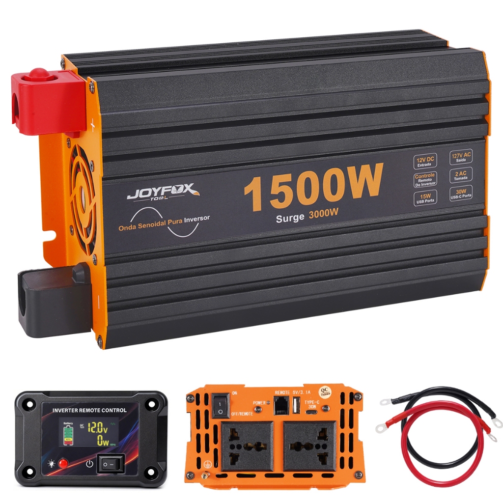 Inversor de Energia JOYFOX Onda Senoidal Pura 12V para 127V ou