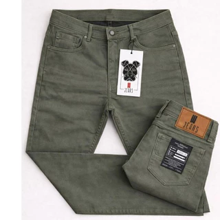 Calça Masculina Jeans C/ Elastano Lycra e Preta Azul Marinho Bege Caramelo Cinza Chumbo