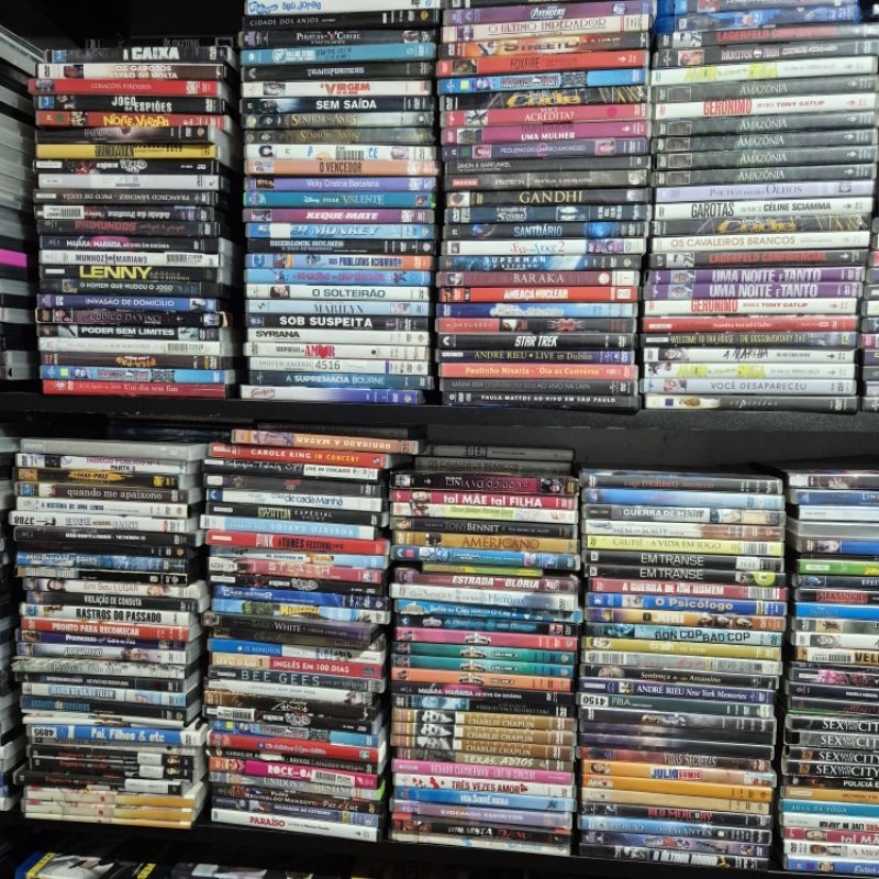 lote de 40 dvds variados (escolhas aleatorias) | Shopee Brasil