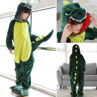 Pijama Macacão Infantil Dinossauro Kigurumi Menino Cosplay em Oferta na Shopee