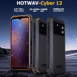 HOTWAV Cyber 13 resistencia + prova d'agua 128/16gb Estoque Brasil Nota fiscal Preto/laranja Pronto entregar