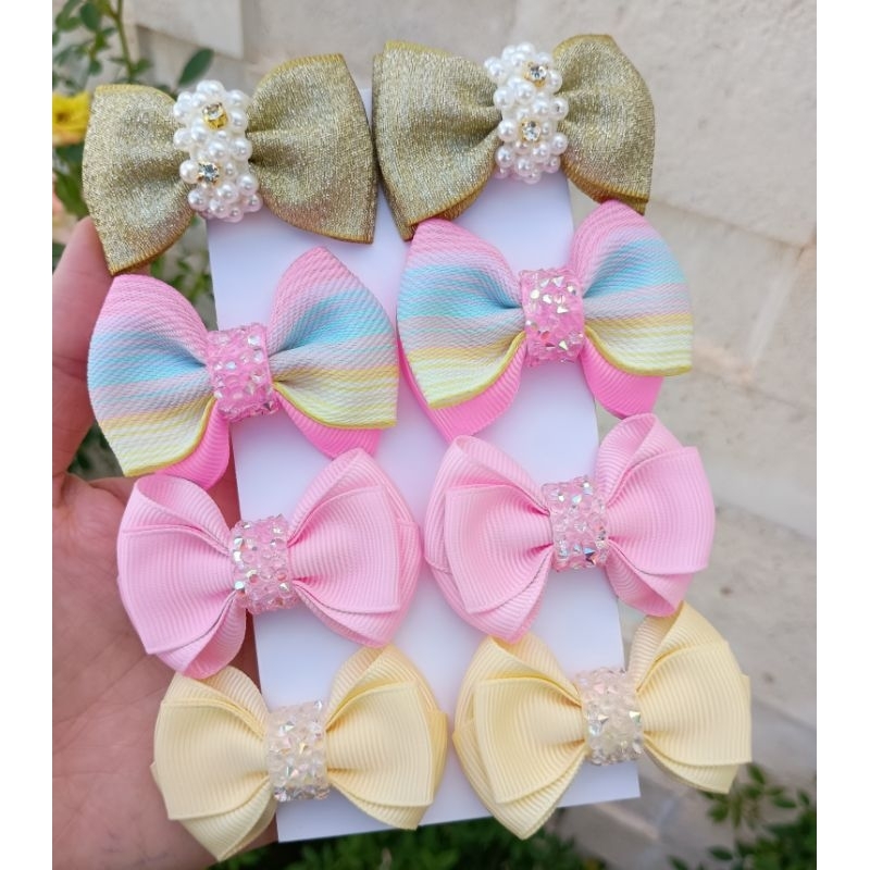 kit Par de Laços de Cabelo Infantil com 4 Pares de Laços Você Pode ...