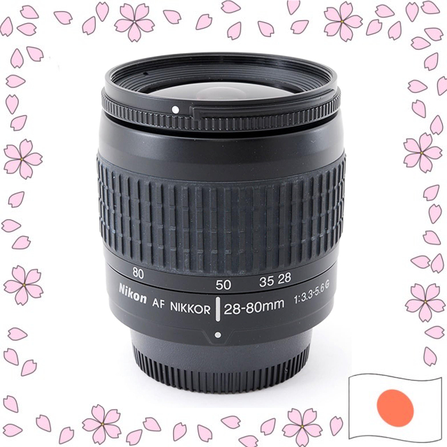 Nikon AF Nikkor 28-80mm f/3.3-5.6G Lente Zoom Preta Usado【Enviado