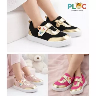Tênis Infantil menina Ploc Joy em Oferta na Shopee