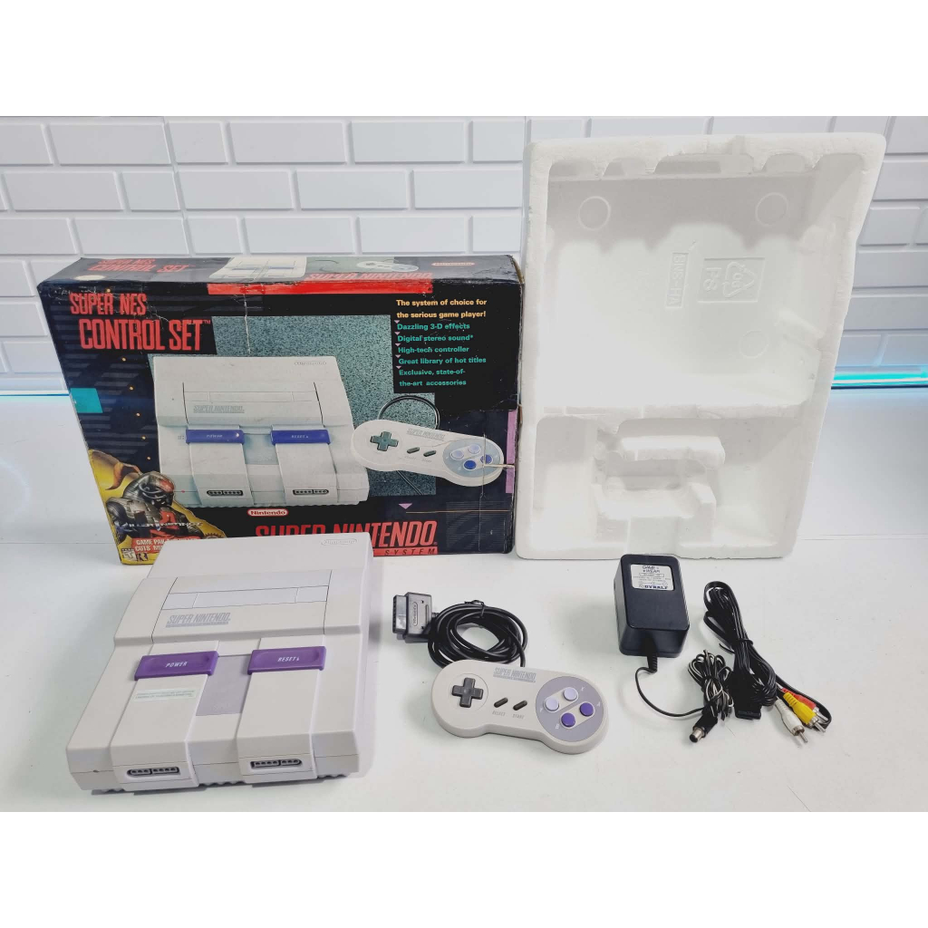 399- Console Super Nintendo SNES CONTROL SET | Shopee Brasil
