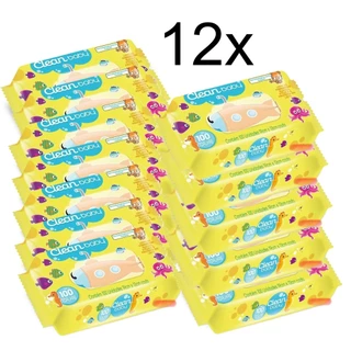 Kit Toalha Umedecida Clean Baby C/100 Cada | Limpeza Suave e Hidratante | Validade 2027 em Oferta na Shopee