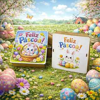 Caixa Mdf Páscoa Porta Bombom Chocolate Presente Lembrancinha Decoração 13x13 em Oferta na Shopee