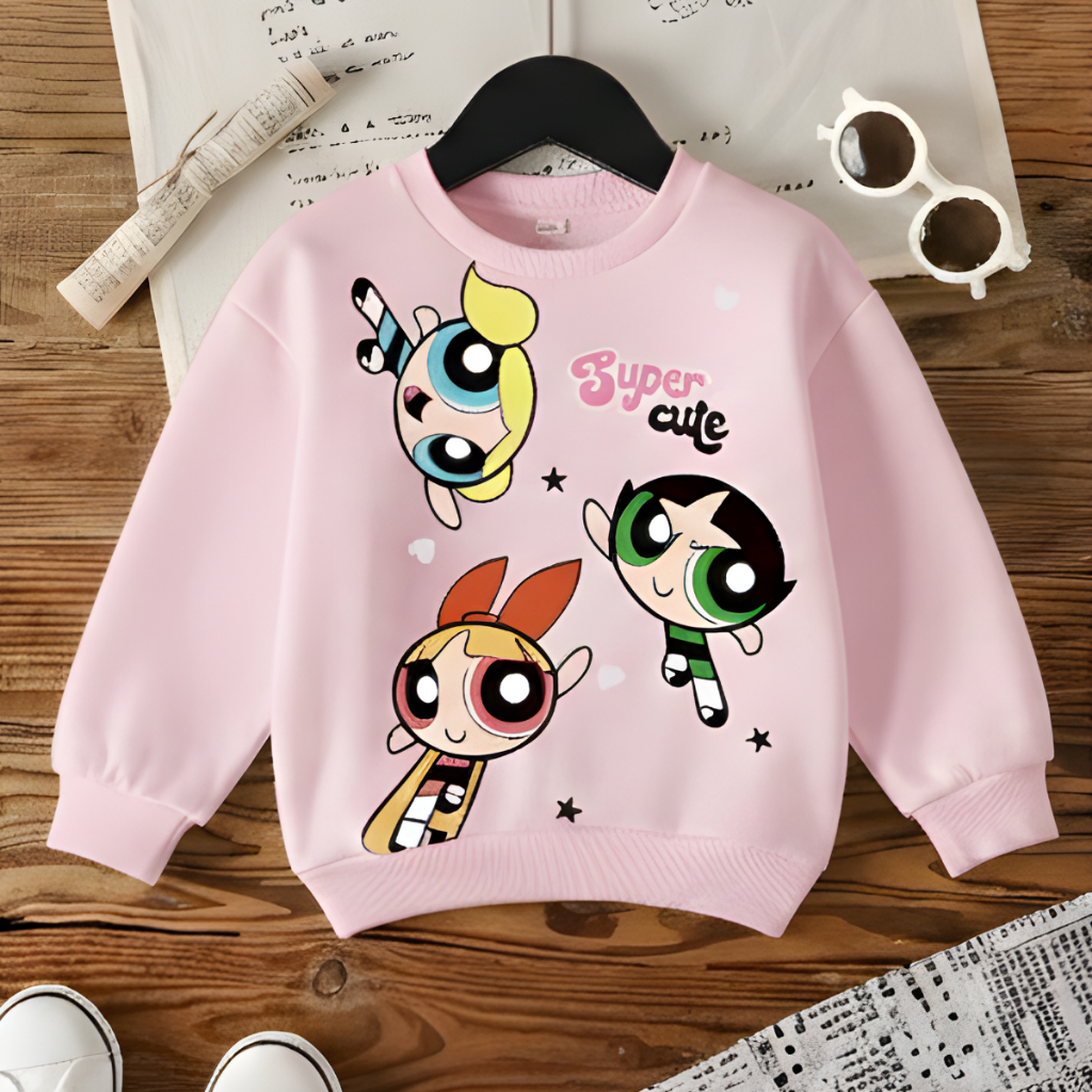 Blusa Moletom Meninas Super Poderosas (Tam. 2 ao 12)