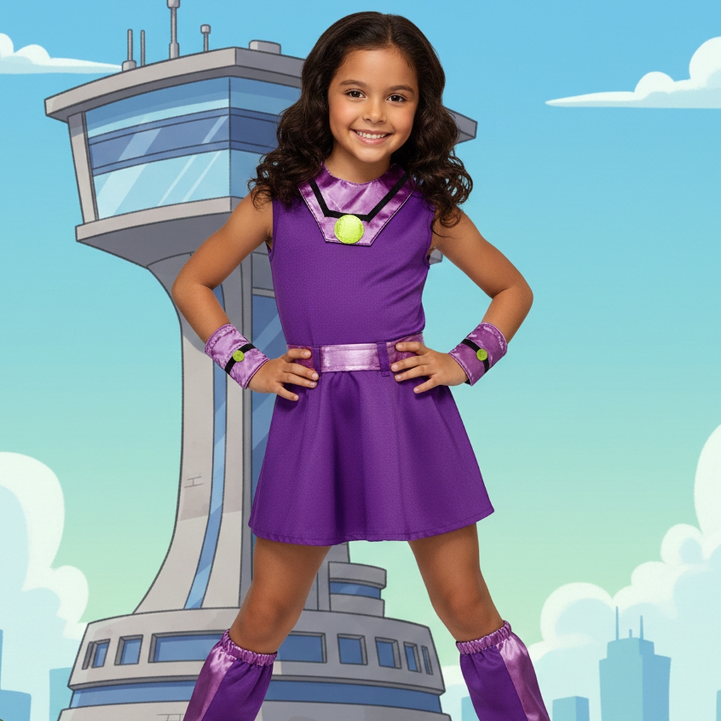 FANTASIA GAROTA ESTELAR JOVEM TITÃS GB INFANTIL/JUVENIL | Shopee Brasil