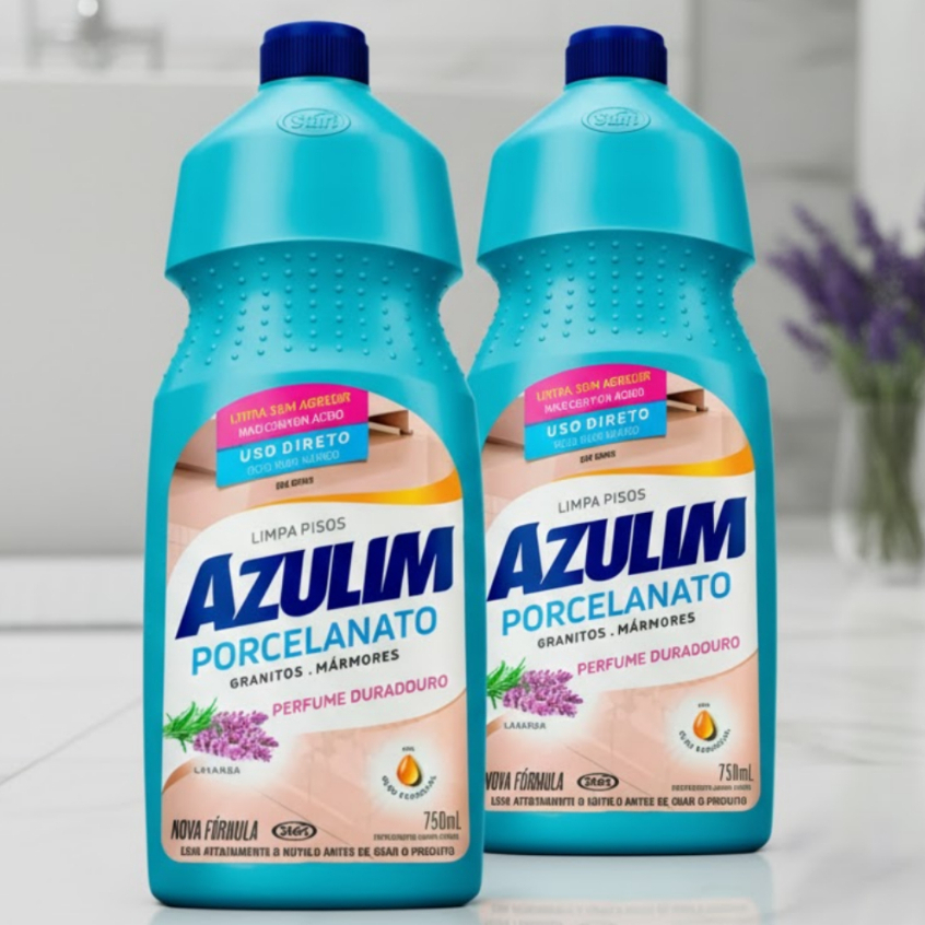 Kit 2 Limpa Pisos Porcelanato Azulim Lavanda 750ml | Shopee Brasil