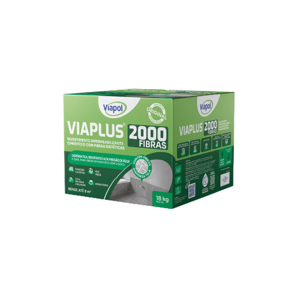 Viaplus 2000 Argamassa Bicomponente Impermeabilizante Para Alvenaria ...