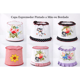 Capa Espremedor de Laranja Estampada ou Bordado  Poliester Algodão em Oferta na Shopee