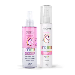 Kit Protetor Térmico E Body Splash Magia De Unicórnio Forever Liss em Oferta na Shopee