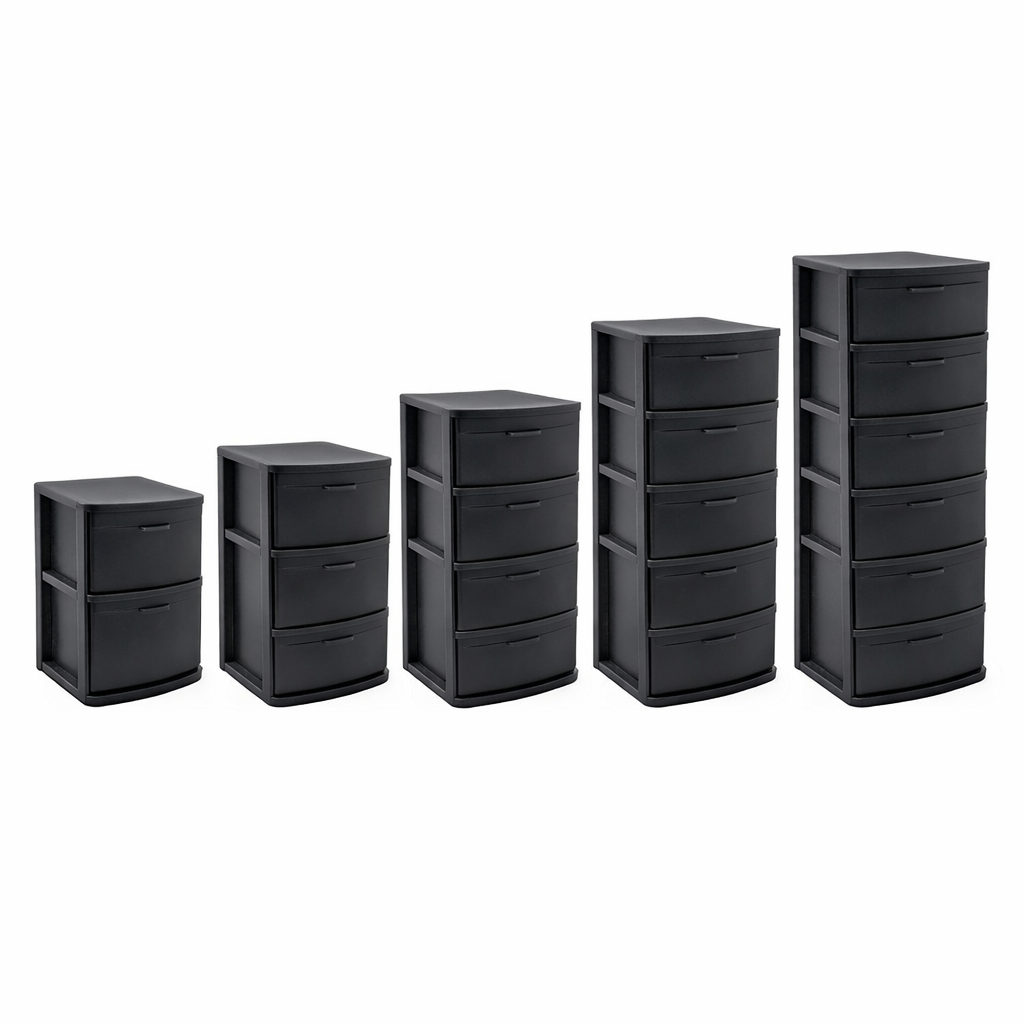 Gaveteiro Modular Empilhável 2/3/4/5/6 Gavetas Organizador Plastico ...