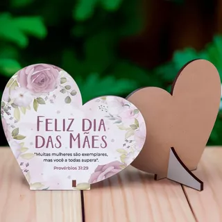 Lembrancinha Delicada Feliz Dia Das Mães Mulher Exemplar Mdf em Oferta na Shopee