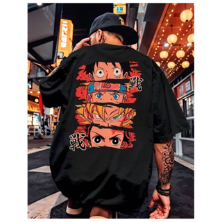Camisa Camiseta Streetwear Olhos Anime Piece Luffy Naru Hokague