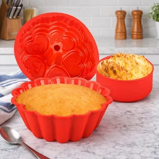 Kit Formas de Silicone para Air Fryer Forno Freezer MIcroondas Assadeira ideal Bolo Pães e Doces em Oferta na Shopee