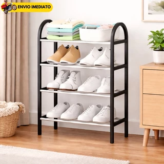Sapateira 4 Andares Organizadora de Sapatos Livros BrinquedosMultiuso Desmontável Estante Compacta para Quarto Closet em Oferta na Shopee