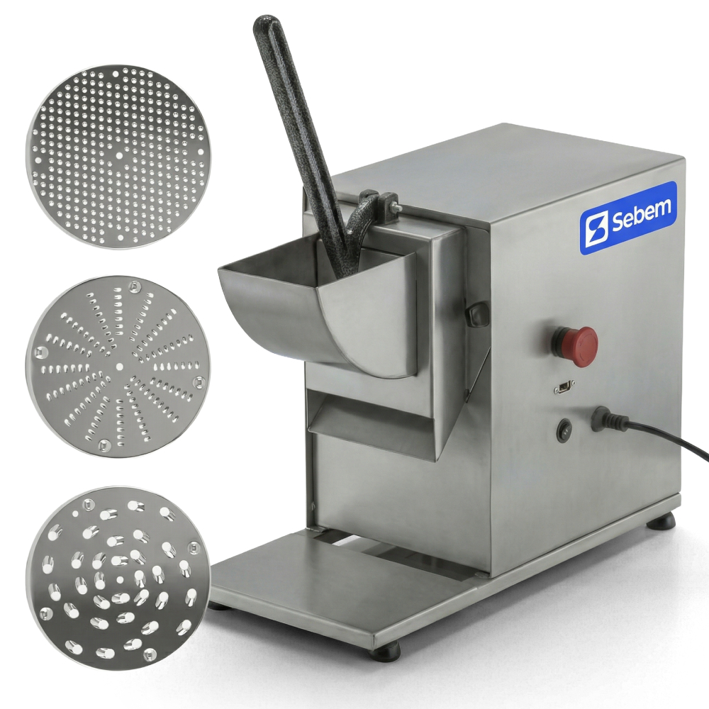 Ralador De Queijo Industrial Elétrico Inox 3 Discos Sebem