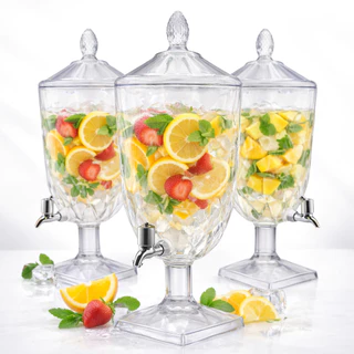 Kit 02 Suqueiras 4,5L Cristal Acrílico Resistente a Riscos Kit com 2 ou 1 unidade - Super Promoção!!! Envio Rápido