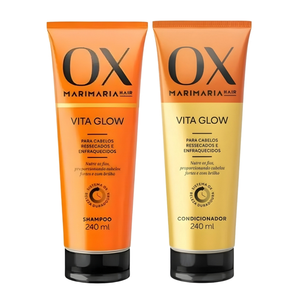 Kit OX Mari Maria Vita Glow Shampoo e Condicionador 240ml | Shopee Brasil