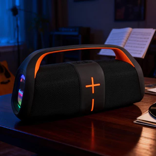 Caixa de Som Bluetooth 5.0 com Alça a Prova D'agua 2 Alto Falantes 3600mAh 40W