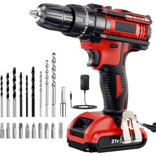 Parafusadeira e Furadeira 48V Recarregável com 2 Baterias Maleta Kit Completo Bivolt Uso Doméstico e Profissional — foto 4 — Achou Levou Brasil