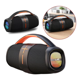 Caixa De Som Bluetooth Alta Potencia 100w Subwoofer Graves Potentes Bombox 110V/220V Potatil em Oferta na Shopee