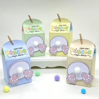 Kit de Lembrancinhas de Páscoa / Mimo de Páscoa / Caixinha Milk/ Caixinha Porta Bombom/ Caixa Coelhinho em Oferta na Shopee