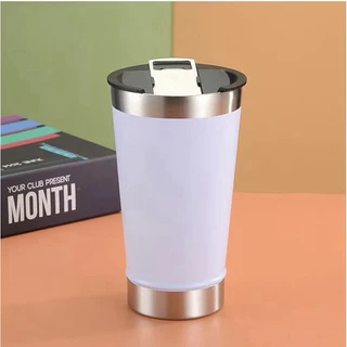 Kit 2 Copo Térmico 473ml Mantém Gelado por 4 Hrs, Abridor De Garrafa, Perfeito Para Cerveja / Refrigerante