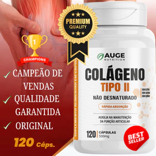 Colágeno Tipo 2 Não Desnaturado 120 Cápsulas Qualidade Premium - Auge Nutrition em Oferta na Shopee
