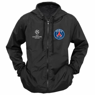 JAQUETA CORTA VENTO BLUSA DE FRIO MASCULINO ESTILOSO IMPERMEAVEL COM BOLSOS LATERAIS E CAPUZ COM CORDÃO AJUSTE TOP