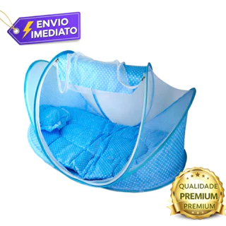 Berço Com Mosquiteiro Portátil Happy Baby Dobrável em Oferta na Shopee