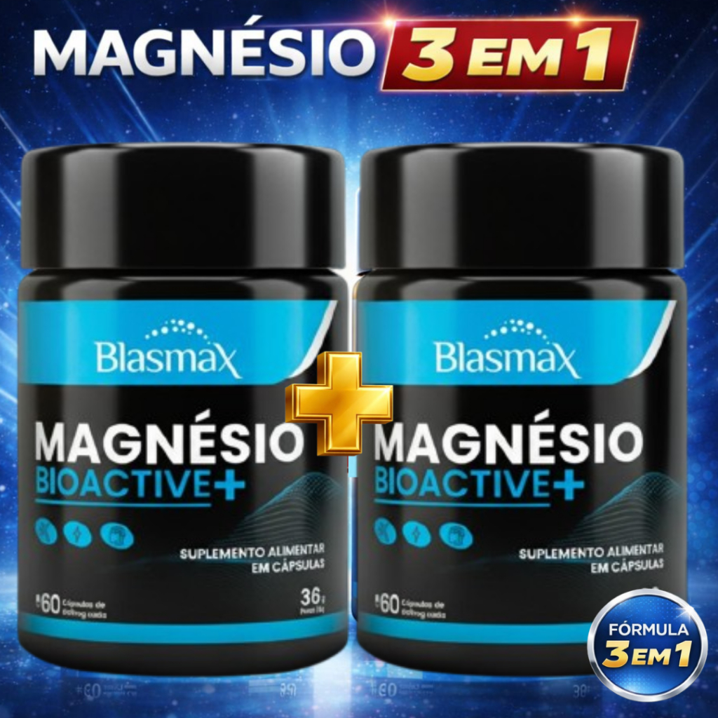 Magnésio 3 em 1 KIT 2 | Treonato + Dimalato + Quelato | Energia e Sono ...