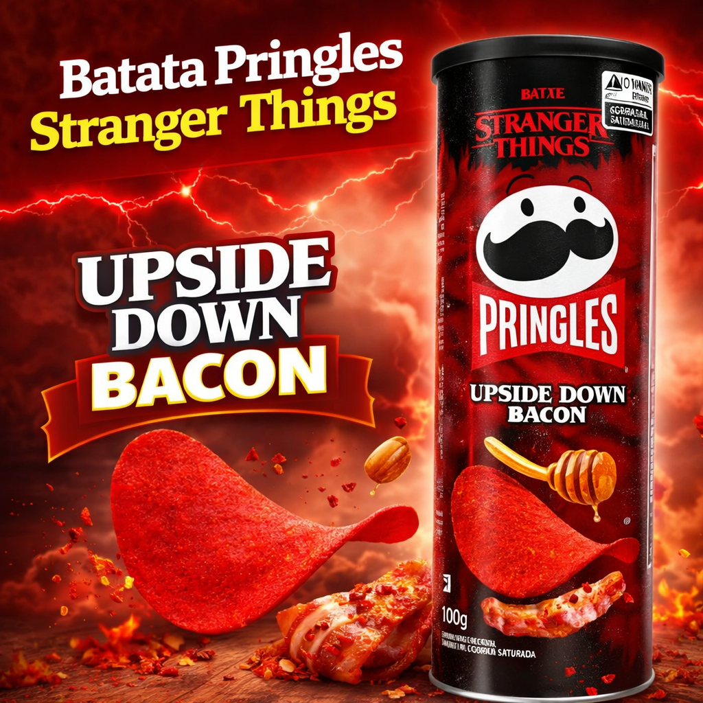 Batata Pringles Stranger Things Upside Down Bacon 100g Original ...