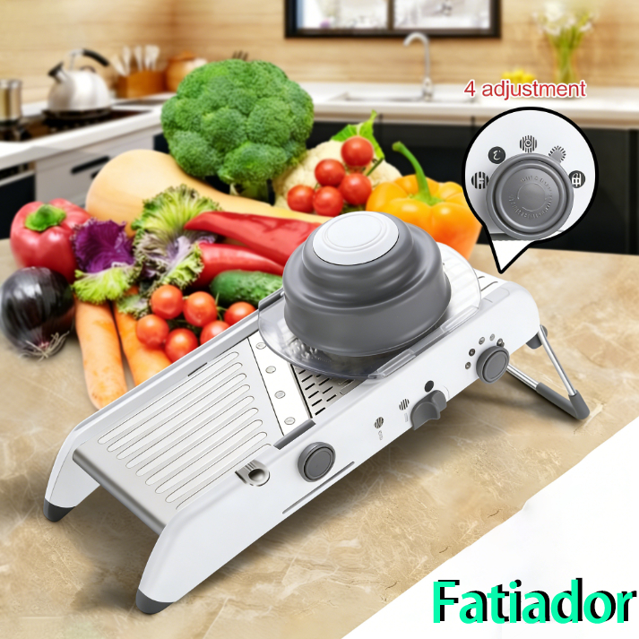 Mandolin Fatiador Profissional Aço Inox 18 tipos Cortador De