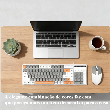 H'maston KB718 Kit Teclado e Mouse Para Jogos com fio 104 Teclas 2000DPI WINDOWS - Vista 3