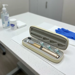 Caneta Aplicadora de Insulina Reutilizável Com Estojo Luxo - Dosagem Ajustável e Precisa