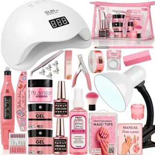 Kit de Alongamento de Unha Gel e Fibra Completo Fibra Gel Profissional | Envio Imediato em Oferta na Shopee