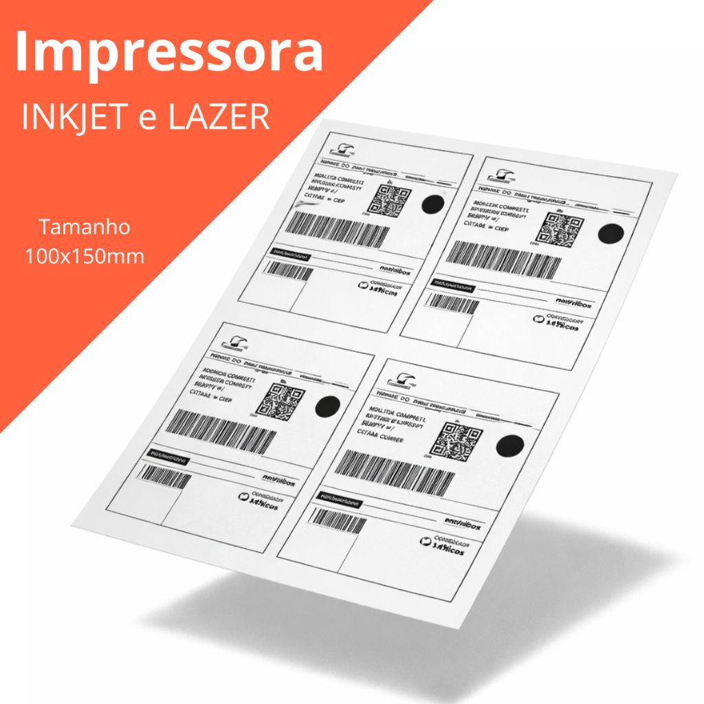 Etiqueta Ink-Jet/Laser Papel A4 288.5X200, BIC, Pimaco, 874992