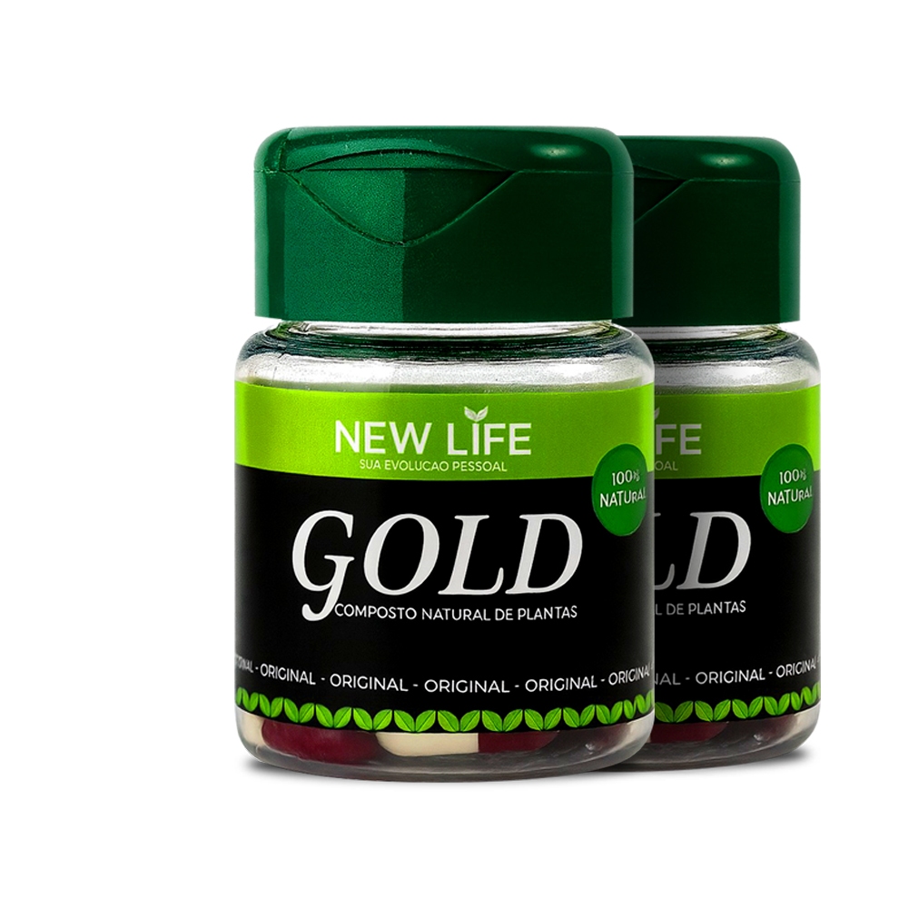 Kit 02 - New Life Gold Termogênico Vitamina em Cápsulas Gengibre Bem ...