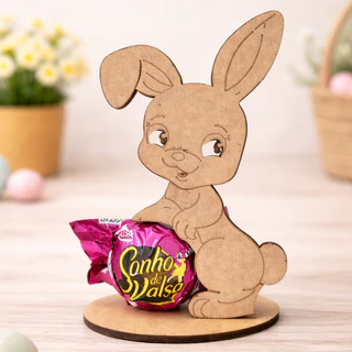 Kit Com 20 Coelhinhos (MODELO 1)  De Páscoa MDF Enfeite Pintar Lembrancinha Decoração Pascoa em Oferta na Shopee