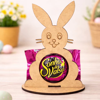 Kit Com 20 Coelhinhos da Páscoa Porta bombom de Chocolate Para Lembrancinha em MDF em Oferta na Shopee