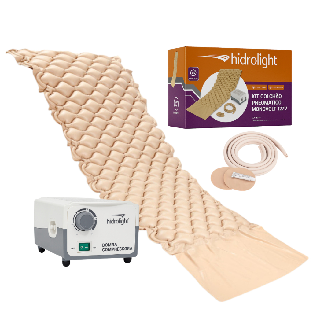 Colchão Pneumático 110V Ortopédico Anti Escaras Hospitalar Bomba Para ...