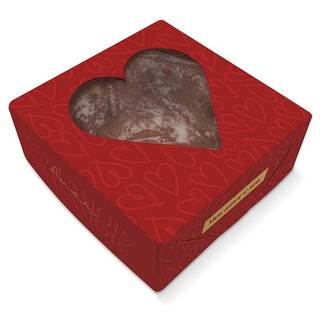 Caixa para Bem-casado/Brigadeiros Visor Coração 7x7x3 Dia das Mães e Namorados 10 unidades em Oferta na Shopee